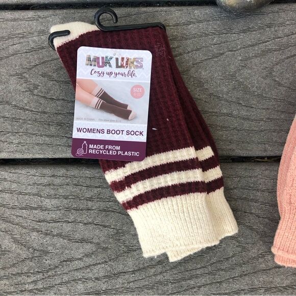 MUK LUKS Women’s Boot Socks - Picture 4 of 5
